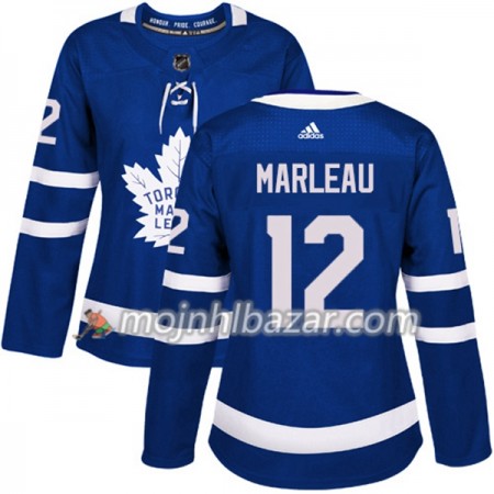 Dresovi Toronto Maple Leafs Patrick Marleau 12 Adidas 2017-2018 Plava Authentic - Ženska